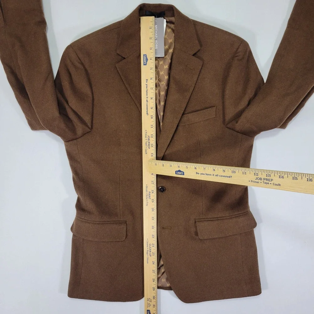 Michael Kors Men's Flannel‎ Sport Coat Blazer KIP Two Button Vicuna 38R NEW